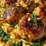 Lemony_Chicken_Ricotta_Meatballs_Over_Garlic_Spinach_Orzo_1773958593.020962