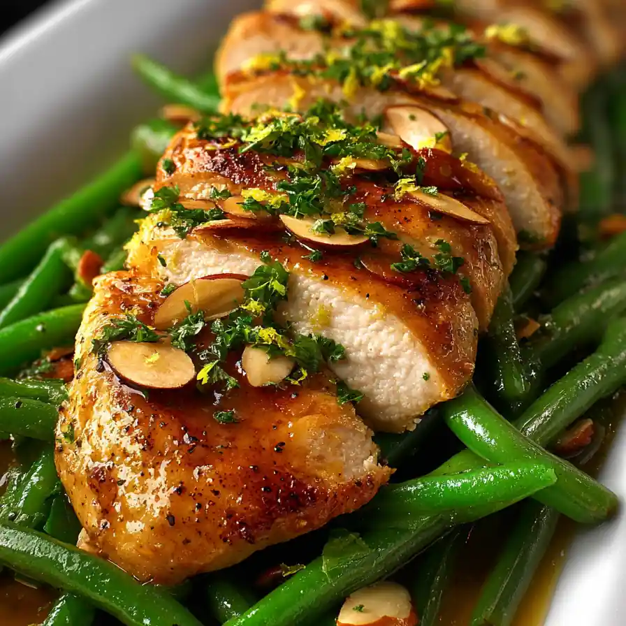 Savory Chicken Breast With Garlic Green Beans 4 Savory Chicken Breast With Garlic Green Beans