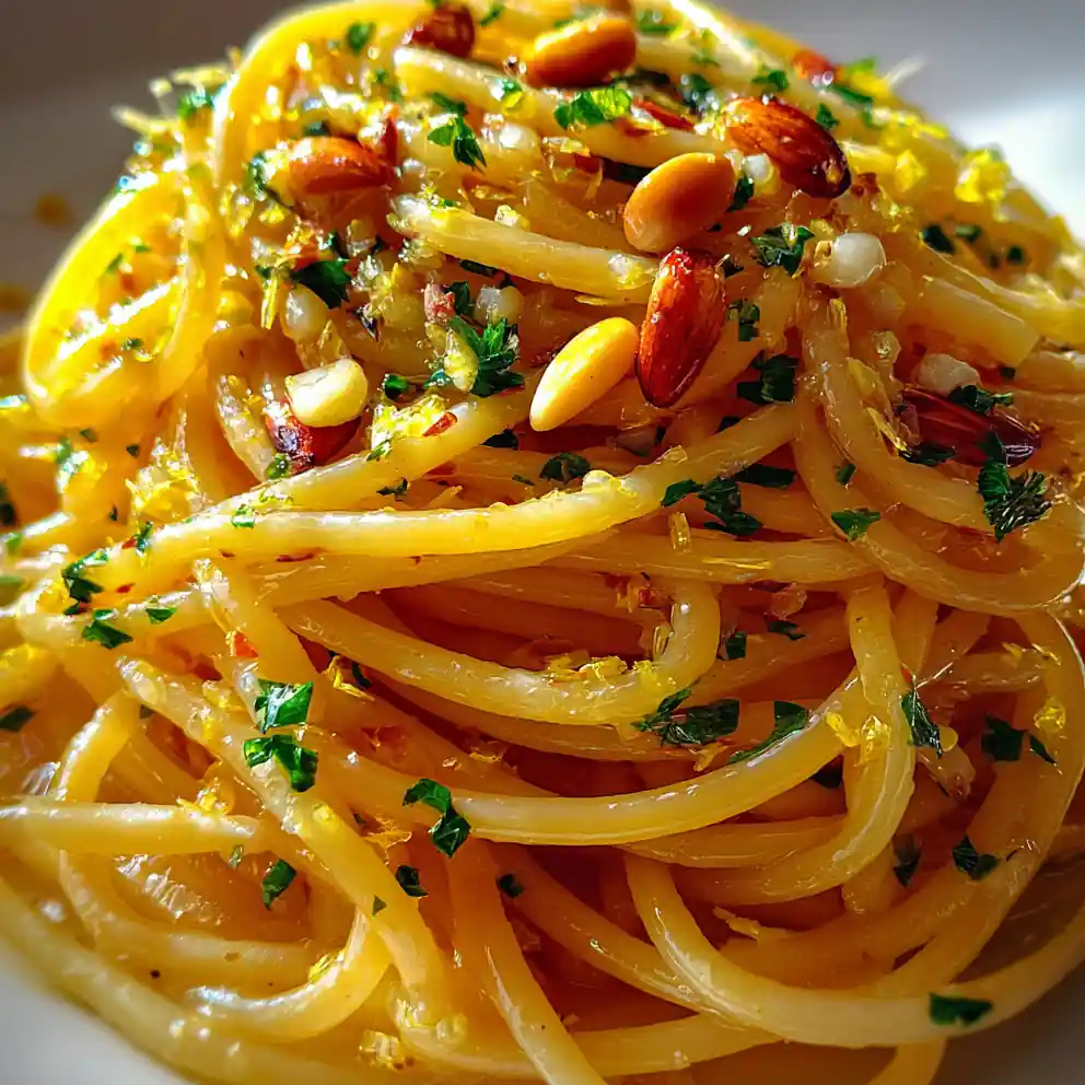 Spaghetti Aglio E Olio With Lemon Parsley Finish 4 Spaghetti Aglio E Olio With Lemon Parsley Finish
