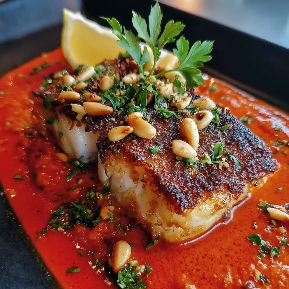 Tasty Cod In Roasted Red Pepper Sauce Dinner 4 Tasty Cod In Roasted Red Pepper Sauce Dinner