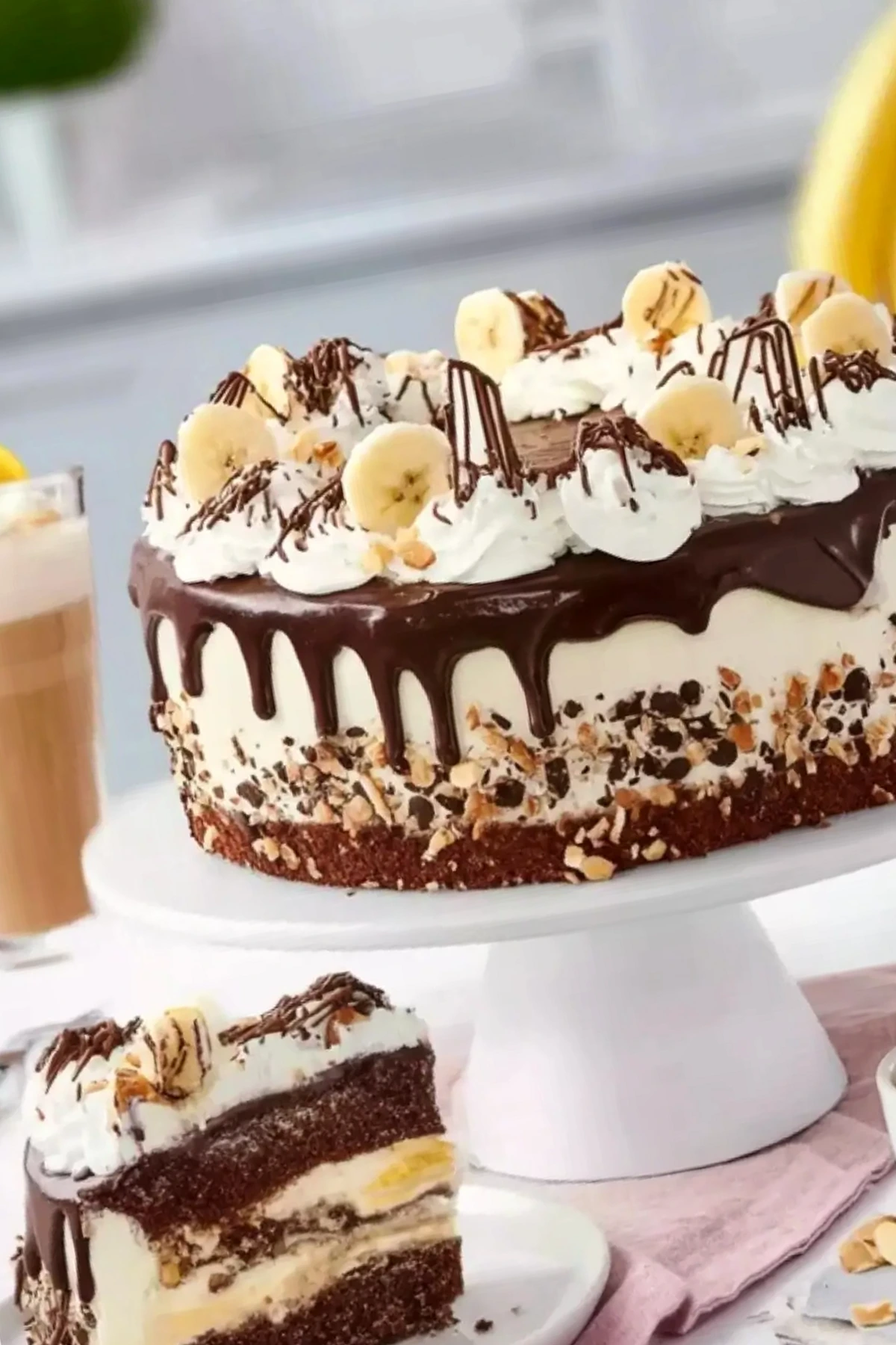 Banana Split Torte: Ein cremiges Schokoladen-Bananen-Dessert 3 Recipe image