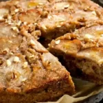Aromatischer Birnenkuchen mit Schokolade und Walnüssen 4 Aromatischer Birnenkuchen mit Schokolade und Walnüssen