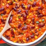 Würziges Chili sin Carne mit roten Linsen 4 Würziges Chili sin Carne mit roten Linsen