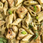 Cremige Hähnchen-Pesto-Pasta 4 Cremige Hähnchen-Pesto-Pasta