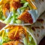 Knusprige Hähnchen-Ranch-Snack-Wraps 4 Knusprige Hähnchen-Ranch-Snack-Wraps