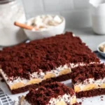 Saftiger Maulwurfkuchen vom Blech mit Bananen und Schokolade 4 Saftiger Maulwurfkuchen vom Blech mit Bananen und Schokolade