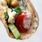 Gesunde Vegetarische Hummus-Wraps mit Kichererbsen 4 Gesunde Vegetarische Hummus-Wraps mit Kichererbsen