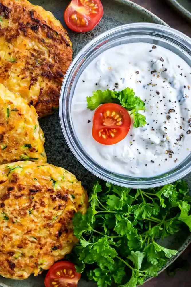 Herzhafte Gemüsefrikadellen aus Zucchini, Möhren und Kartoffeln 3 Recipe image