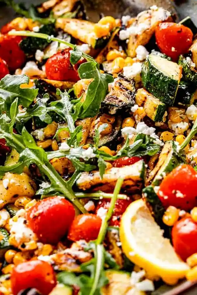 Gegrillter Zucchini-Salat mit Mais und Tomaten 3 Recipe image