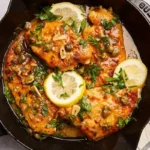 Zartes Hähnchen-Piccata mit Zitronen-Kapern-Soße 4 Zartes Hähnchen-Piccata mit Zitronen-Kapern-Soße