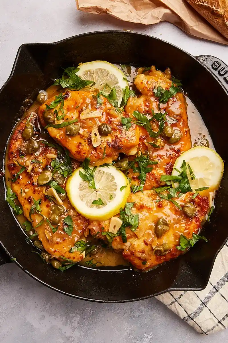 Zartes Hähnchen-Piccata mit Zitronen-Kapern-Soße 3 Recipe image