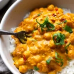 Schnelles Kichererbsen-Curry mit Kokosmilch 4 Schnelles Kichererbsen-Curry mit Kokosmilch