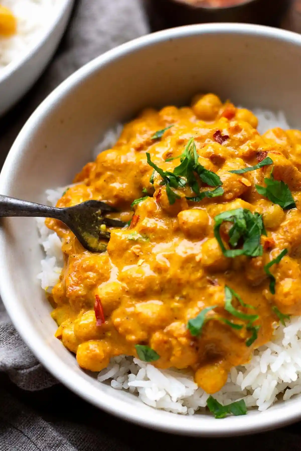 Schnelles Kichererbsen-Curry mit Kokosmilch 3 Recipe image