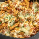 Herzhafter Nudelauflauf mit Rinderhackfleisch und Zucchini 4 Herzhafter Nudelauflauf mit Rinderhackfleisch und Zucchini