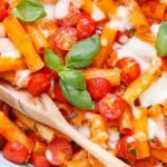 Schneller Nudelauflauf Tomate Mozzarella 4 Schneller Nudelauflauf Tomate Mozzarella