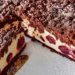 Schoko-Kirsch-Käsekuchen mit Pudding-Quark-Füllung 4 Schoko-Kirsch-Käsekuchen mit Pudding-Quark-Füllung