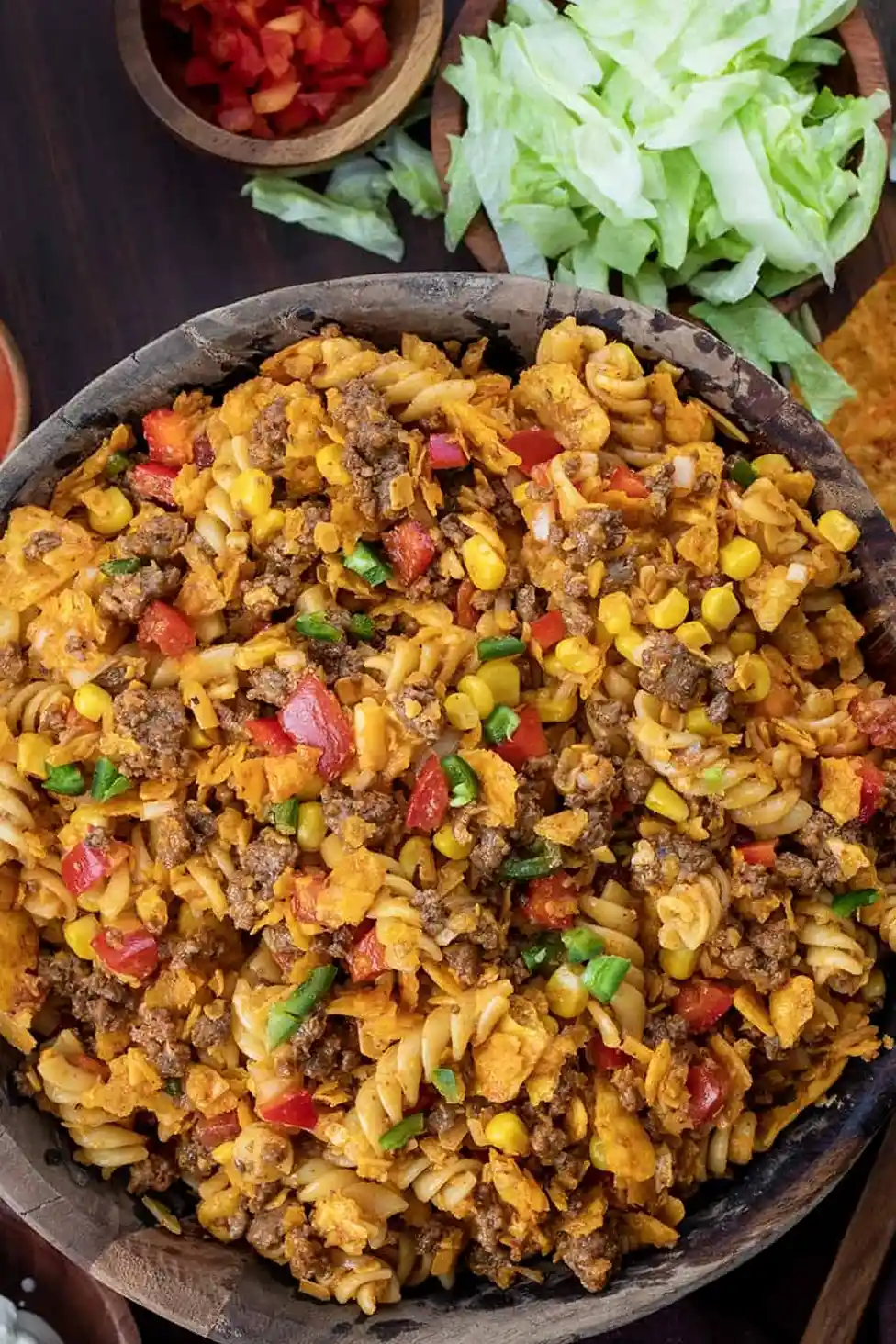 Herzhafter Taco-Nudelsalat mit knusprigen Doritos 3 Recipe image