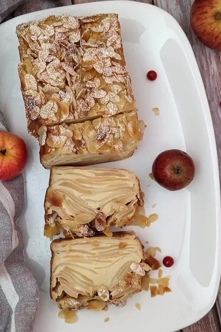Französischer unsichtbarer Apfelkuchen ohne Boden 3 Recipe image