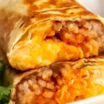 Herzhafte Käse-Bohnen-Reis-Burritos 4 Herzhafte Käse-Bohnen-Reis-Burritos