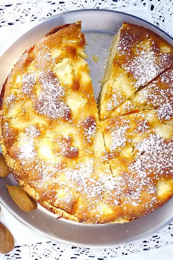 Saftiger Apfel-Marzipan-Kuchen mit Mandeln 3 Recipe image