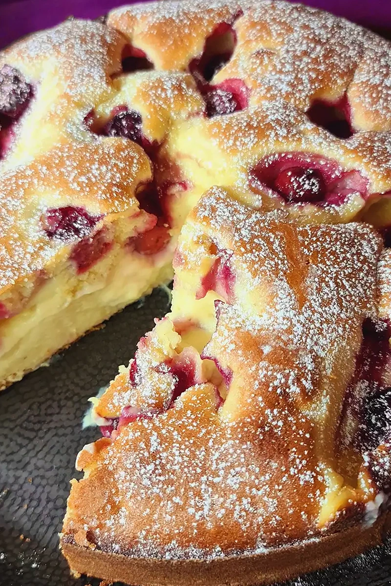 Kirschkuchen mit Vanillepudding Rezept 3 Kirschkuchen mit Vanillepudding Rezept