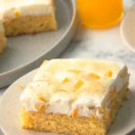 Saftiger Fantakuchen mit Schmand-Creme und Pfirsichen 4 Saftiger Fantakuchen mit Schmand-Creme und Pfirsichen