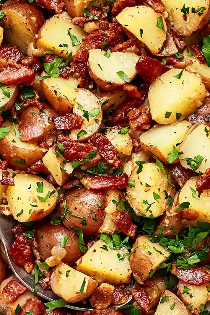 Warmer Deutscher Kartoffelsalat mit Honig und Senf 3 Recipe image