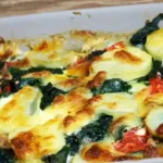 Herzhafter Kartoffel-Spinat-Auflauf mit Mozzarella 4 Herzhafter Kartoffel-Spinat-Auflauf mit Mozzarella