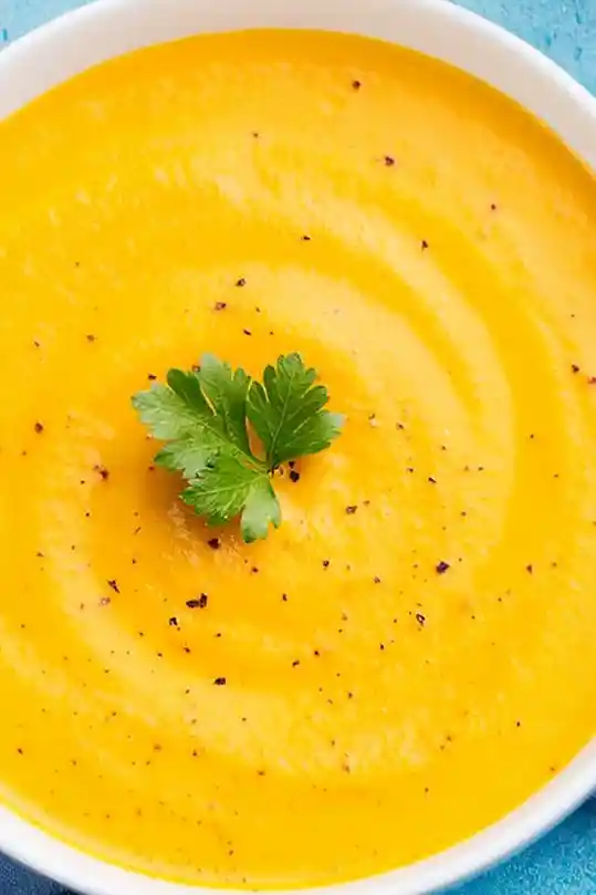 Cremige Kürbis-Mango-Suppe: Ein fruchtiger Genuss 3 Recipe image