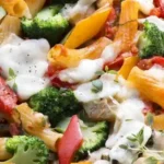 Bunter Nudelauflauf mit Mozzarella und Gemüse 4 Bunter Nudelauflauf mit Mozzarella und Gemüse