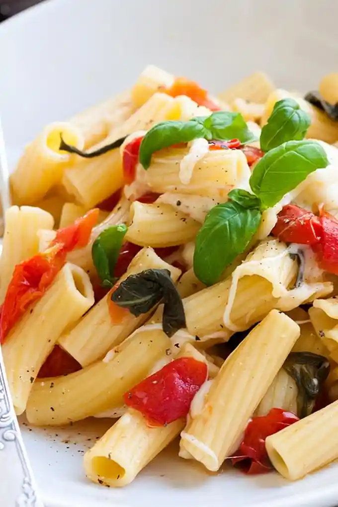 One Pot Pasta mit Tomaten und Mozzarella 3 One Pot Pasta mit Tomaten und Mozzarella