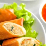 Knusprige Thai-Frühlingsrollen mit Glasnudeln und Gemüse 4 Knusprige Thai-Frühlingsrollen mit Glasnudeln und Gemüse