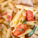 Schnelle Penne mit Tomaten und Basilikum 4 Schnelle Penne mit Tomaten und Basilikum