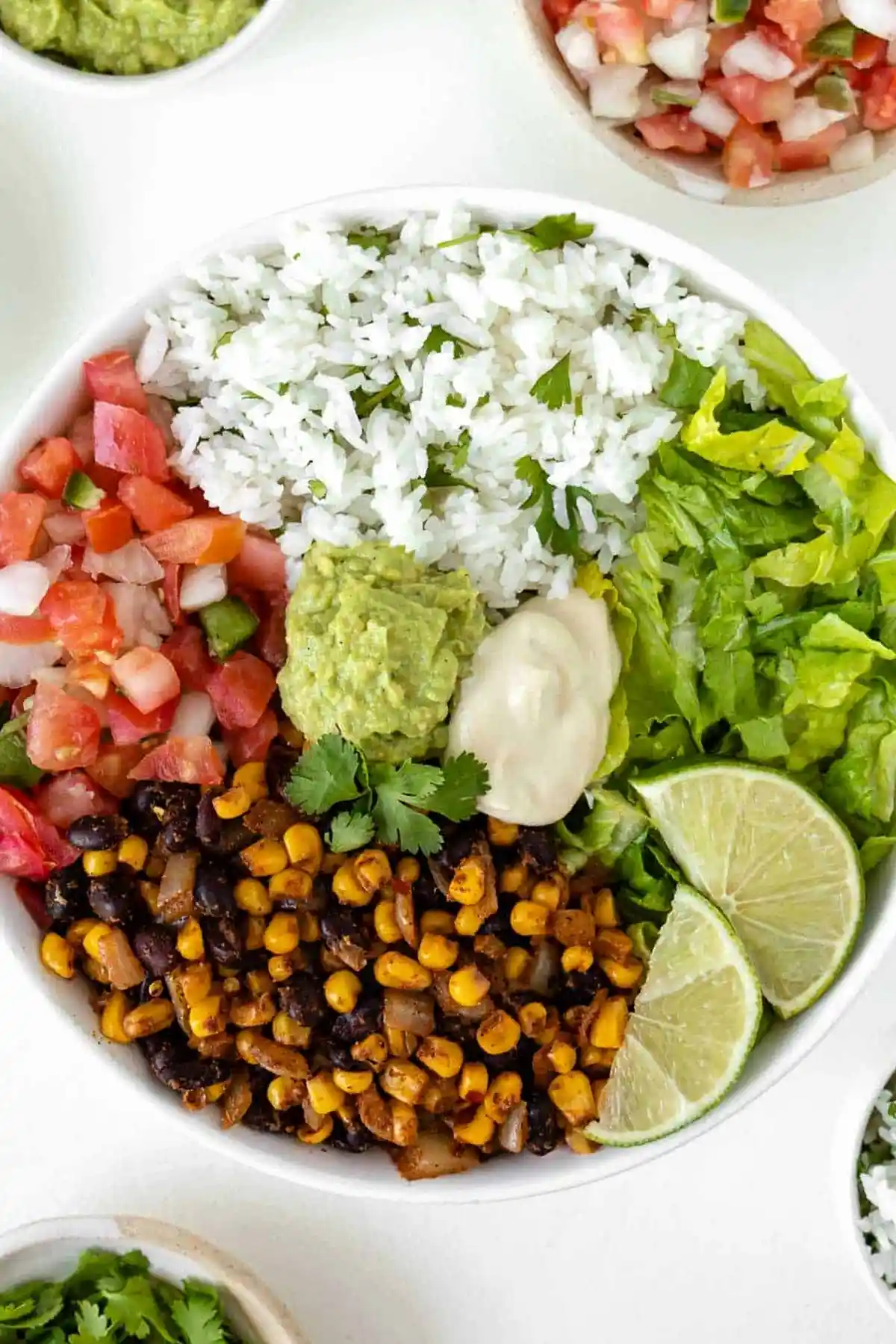 Vegane Burrito Bowl mit Koriander-Limetten-Reis 3 Recipe image