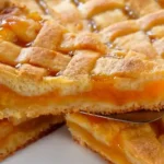 Fruchtiger Aprikosenkuchen mit Gittermuster 4 Fruchtiger Aprikosenkuchen mit Gittermuster