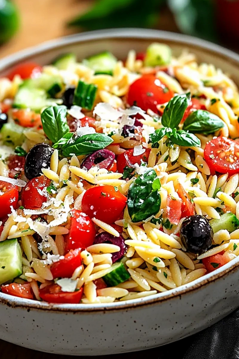 Italienischer Orzo Nudelsalat 3 Italienischer Orzo Nudelsalat