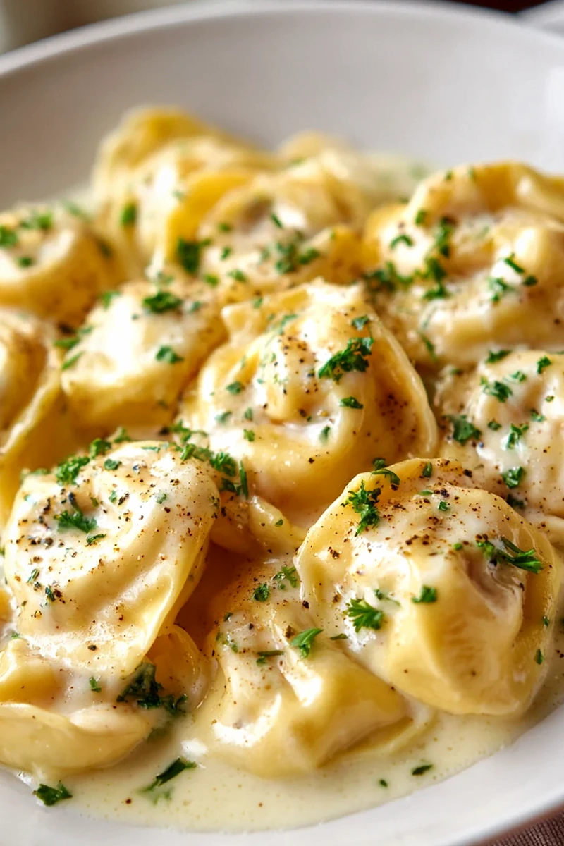 Cremige Knoblauch-Parmesan Tortellini – Schnell & Lecker! 3 Cremige Knoblauch-Parmesan Tortellini – Schnell & Lecker!