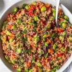 Quinoa-Edamame-Salat mit Ingwer-Sesam-Dressing 4 Quinoa-Edamame-Salat mit Ingwer-Sesam-Dressing