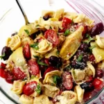 Vegetarischer Tortellini-Nudelsalat 4 Vegetarischer Tortellini-Nudelsalat