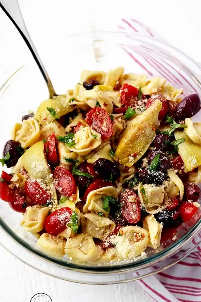 Vegetarischer Tortellini-Nudelsalat 3 Vegetarischer Tortellini-Nudelsalat